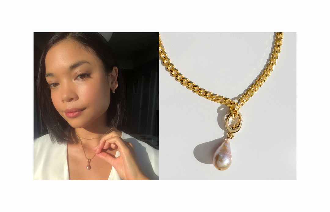 STYLING: BAROQUE PEARL CHARM