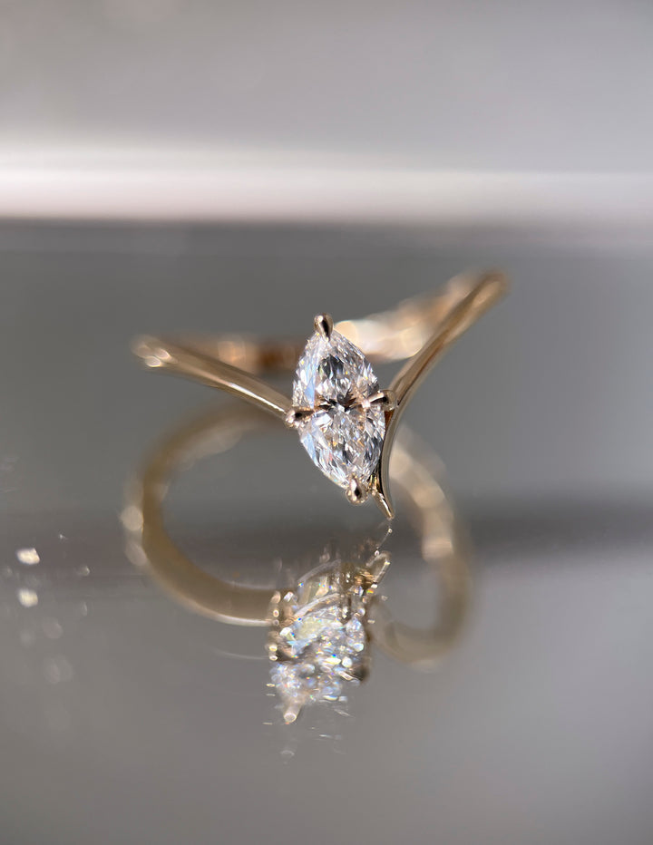 Marquise Eve Ring — Claw Setting