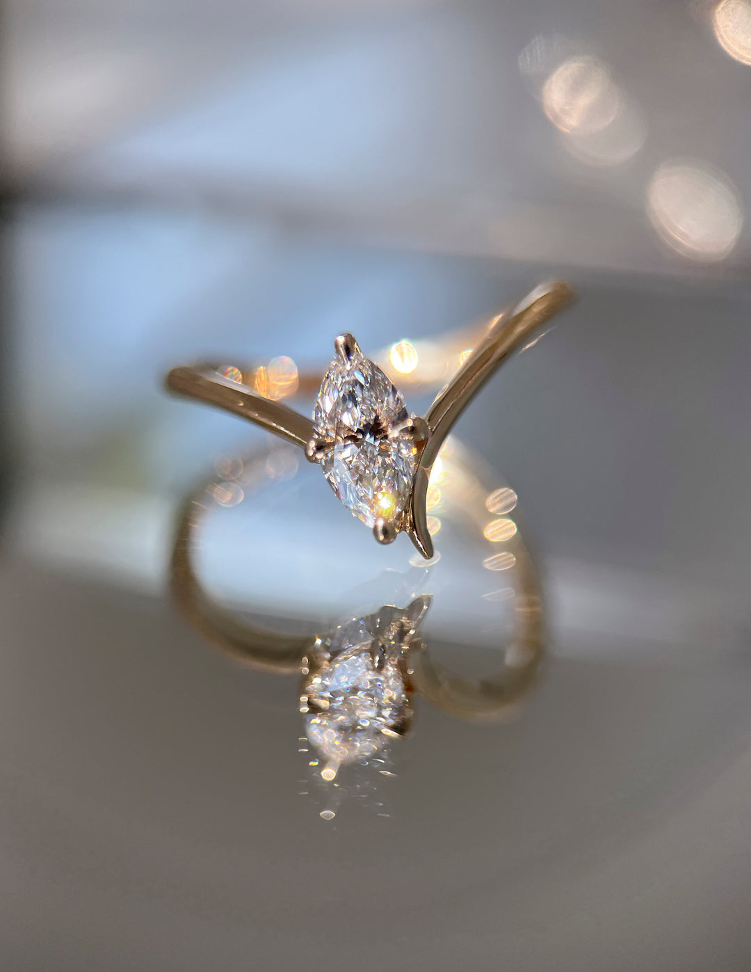 Marquise Eve Ring — Claw Setting