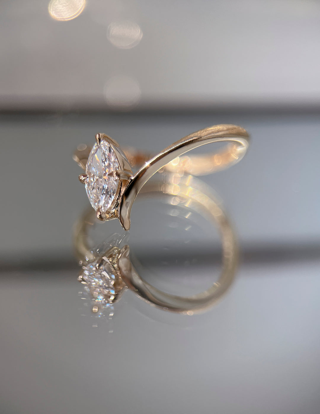 Marquise Eve Ring — Claw Setting