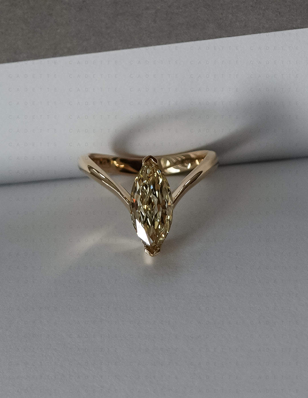 One-of-a-kind — 1.62ct CHAMPAGNE Lab Grown Diamond Grande Marquise Eve Ring