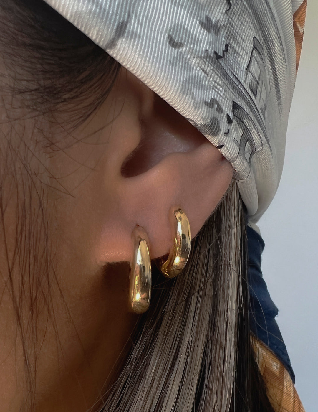 Essential Gold Filled Wide Taper Hoops 4mm