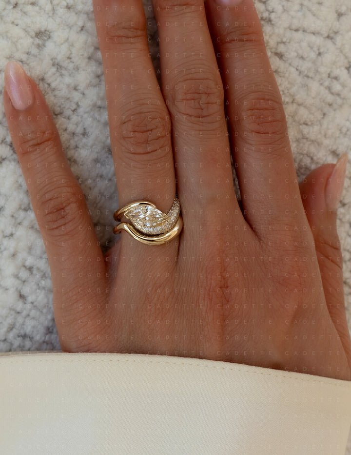 Adorned Pavé Marquise Rapture Ring
