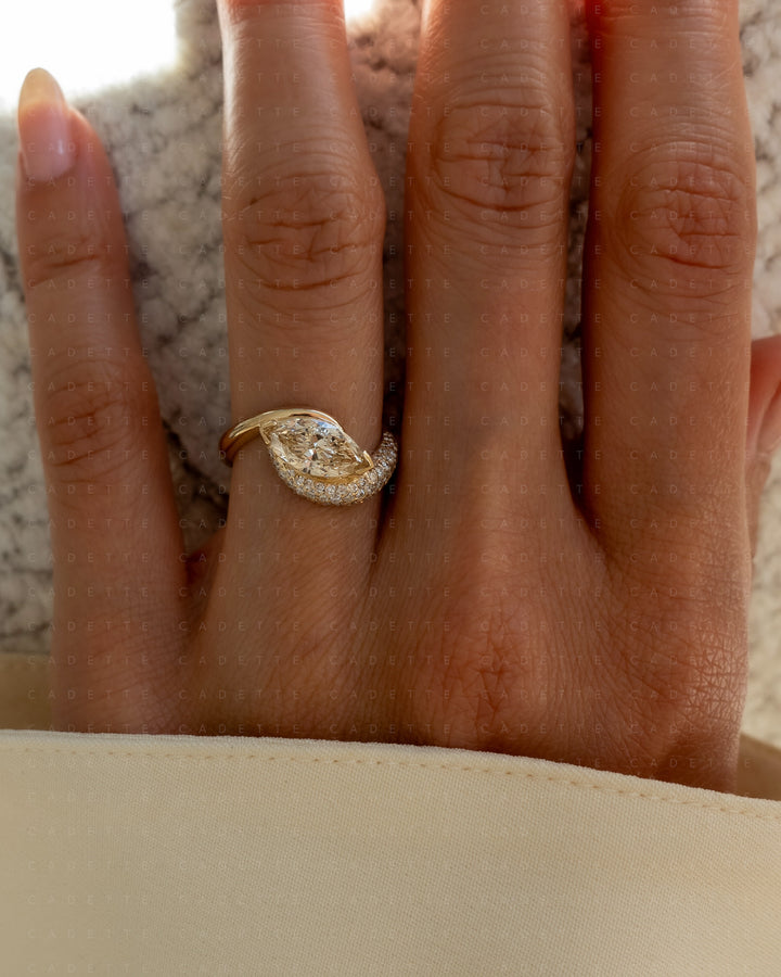 Adorned Pavé Marquise Rapture Ring