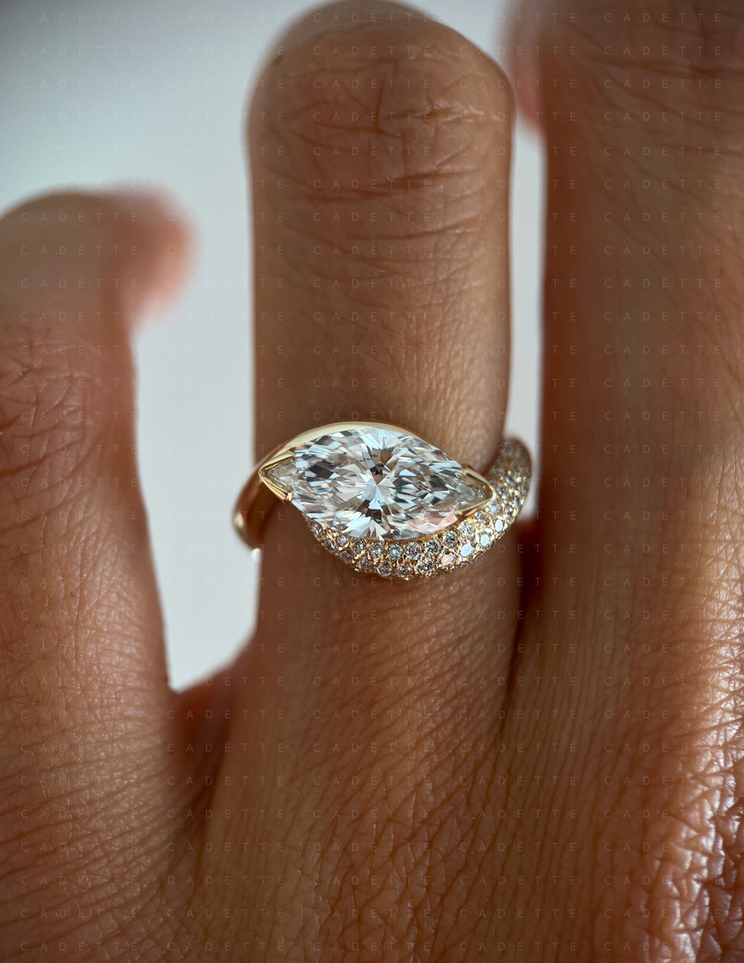 Adorned Pavé Marquise Rapture Ring