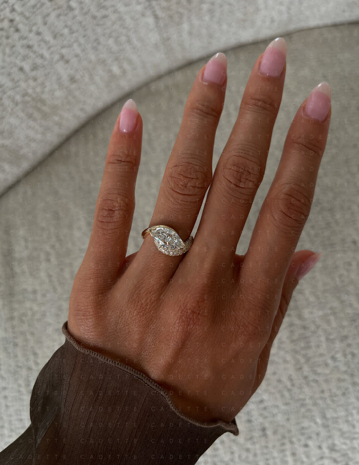 Adorned Pavé Marquise Rapture Ring