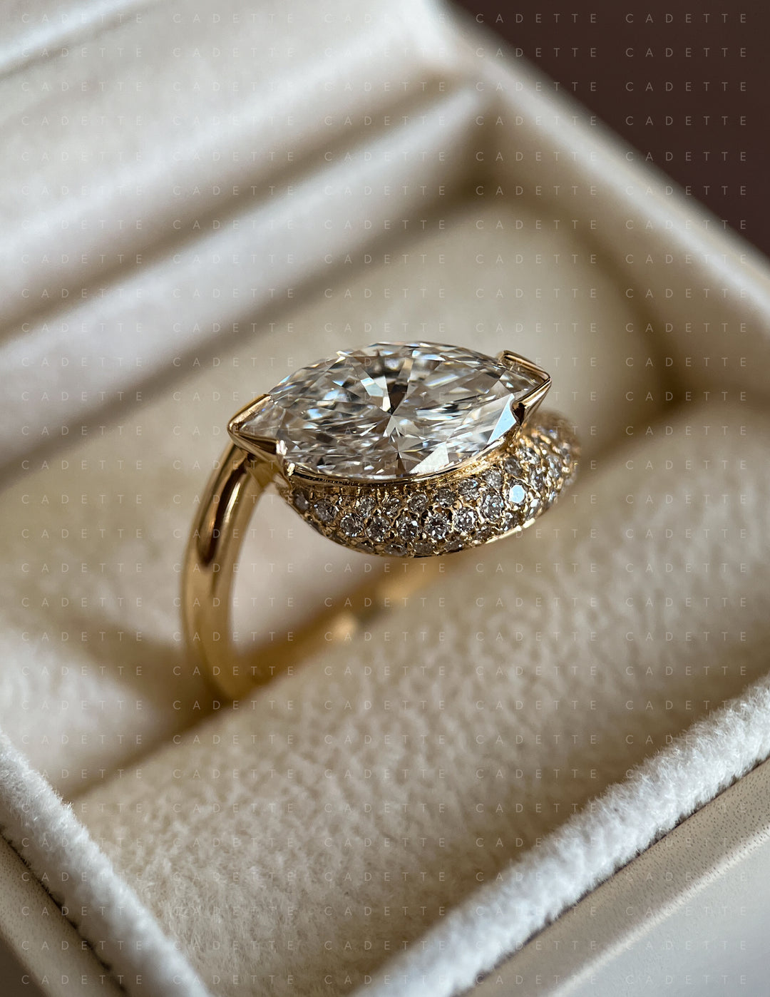 Adorned Pavé Marquise Rapture Ring