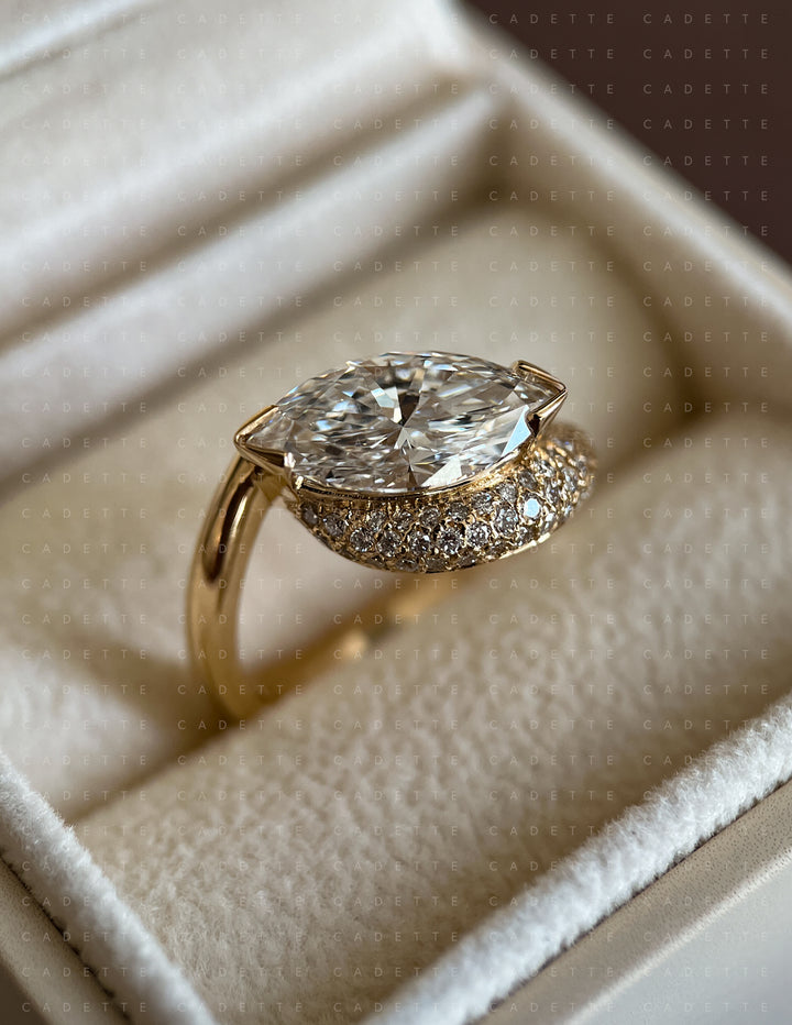 Adorned Pavé Marquise Rapture Ring