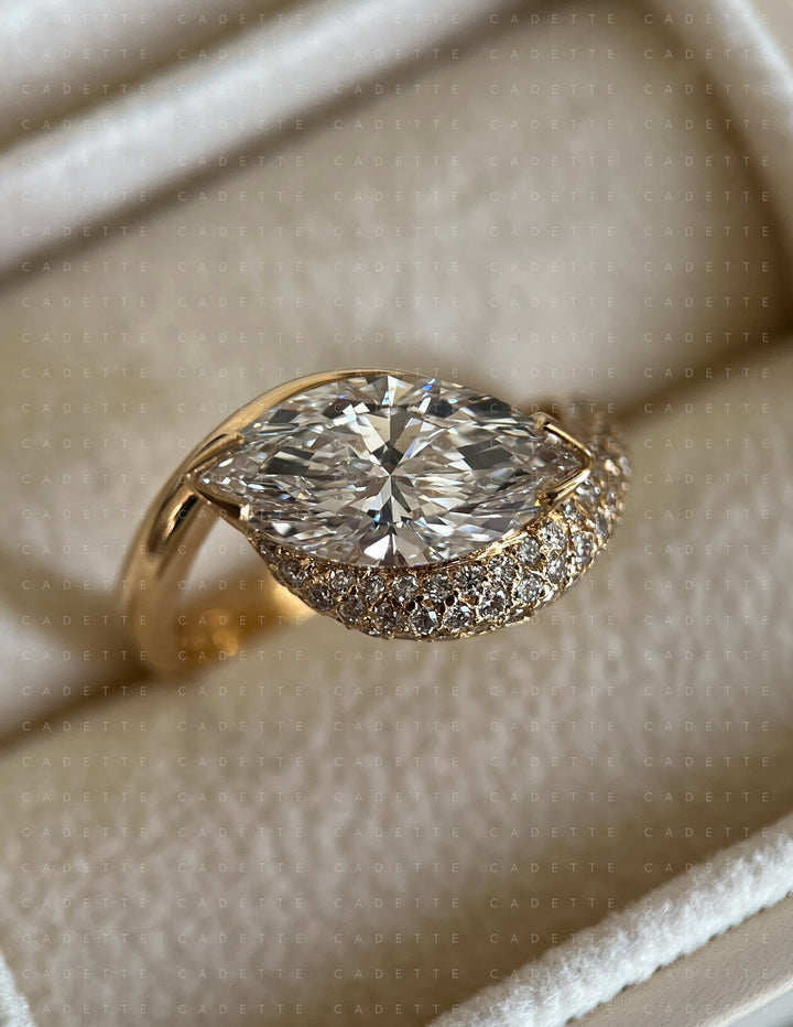 Adorned Pavé Marquise Rapture Ring