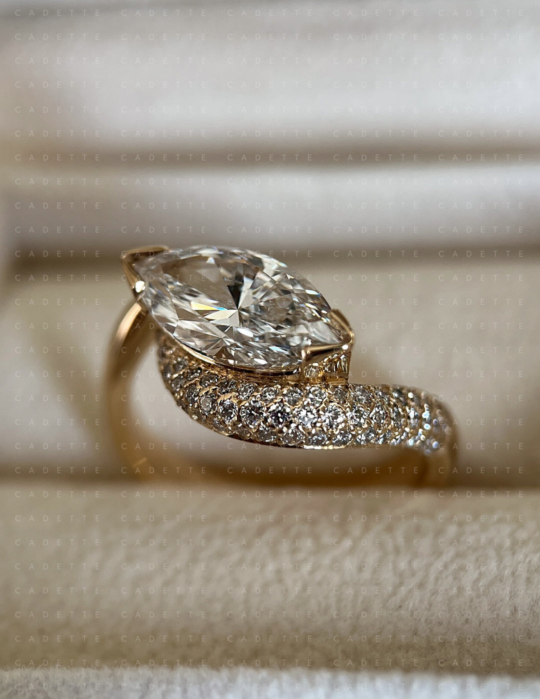 Adorned Pavé Marquise Rapture Ring