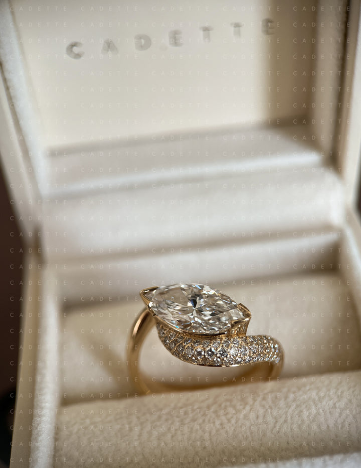 Adorned Pavé Marquise Rapture Ring