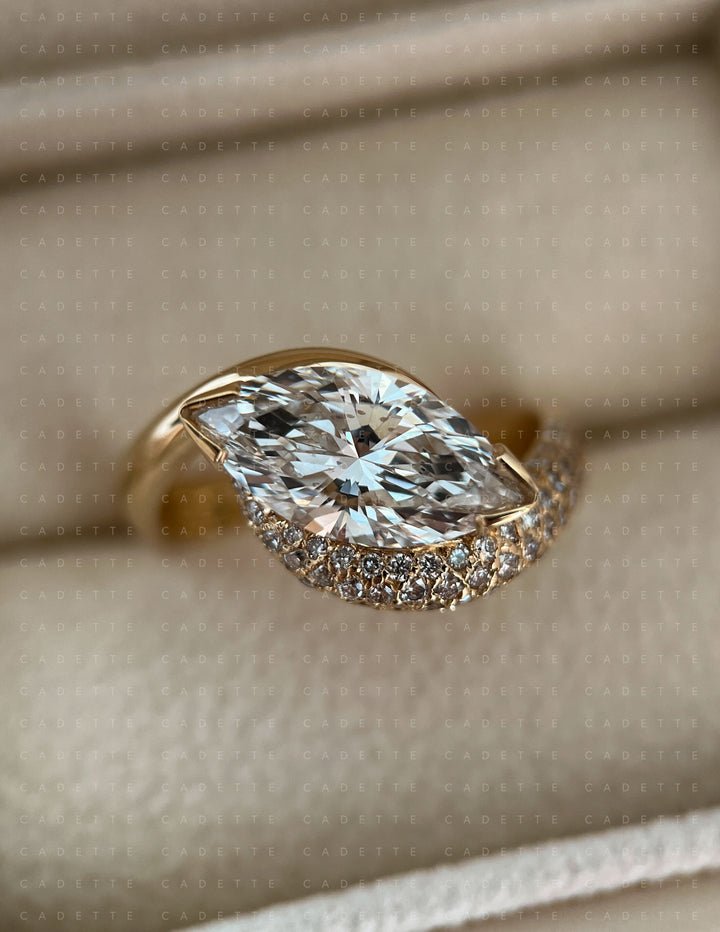 Adorned Pavé Marquise Rapture Ring