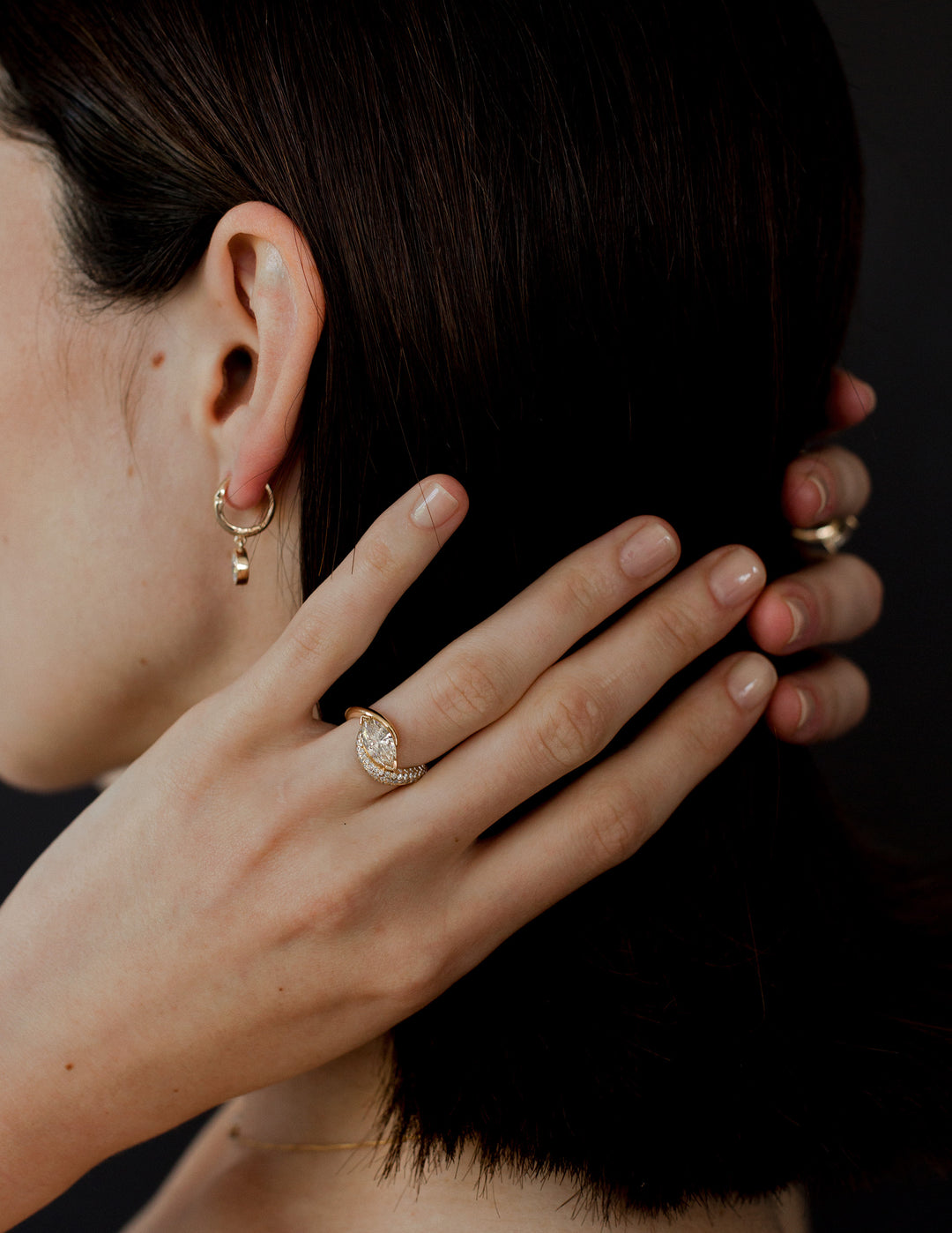 Adorned Pavé Marquise Rapture Ring