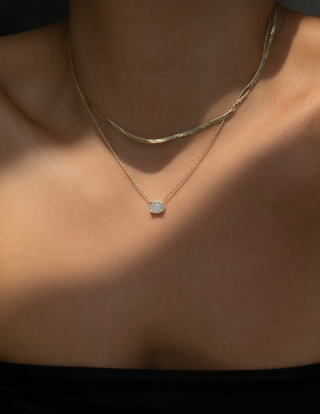 Angelique Necklace — Aquamarine