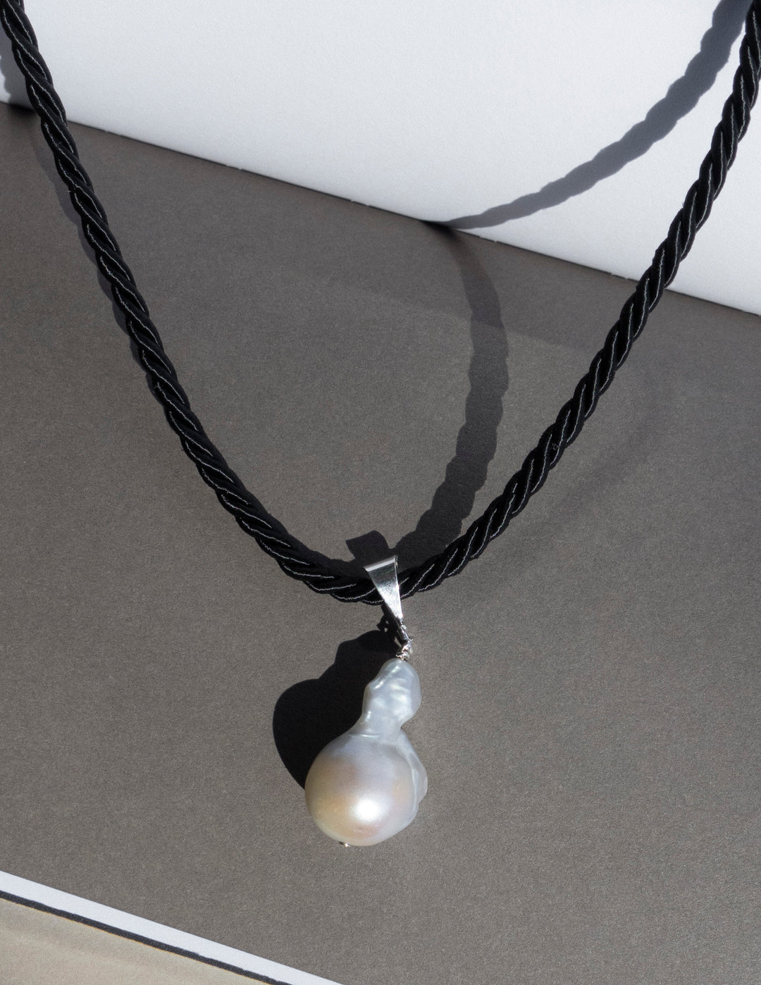 ONE OF A KIND — Baroque Pearl Silk Cord Necklaces