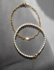 SET — Perlita and Chain Bracelet Duo