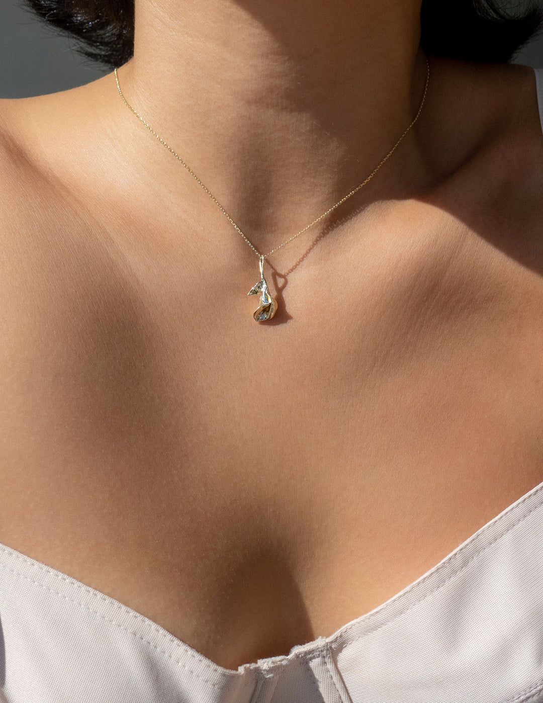 white gold calla lily necklace Calla Lily Necklace pendant only / Sterling Silver
