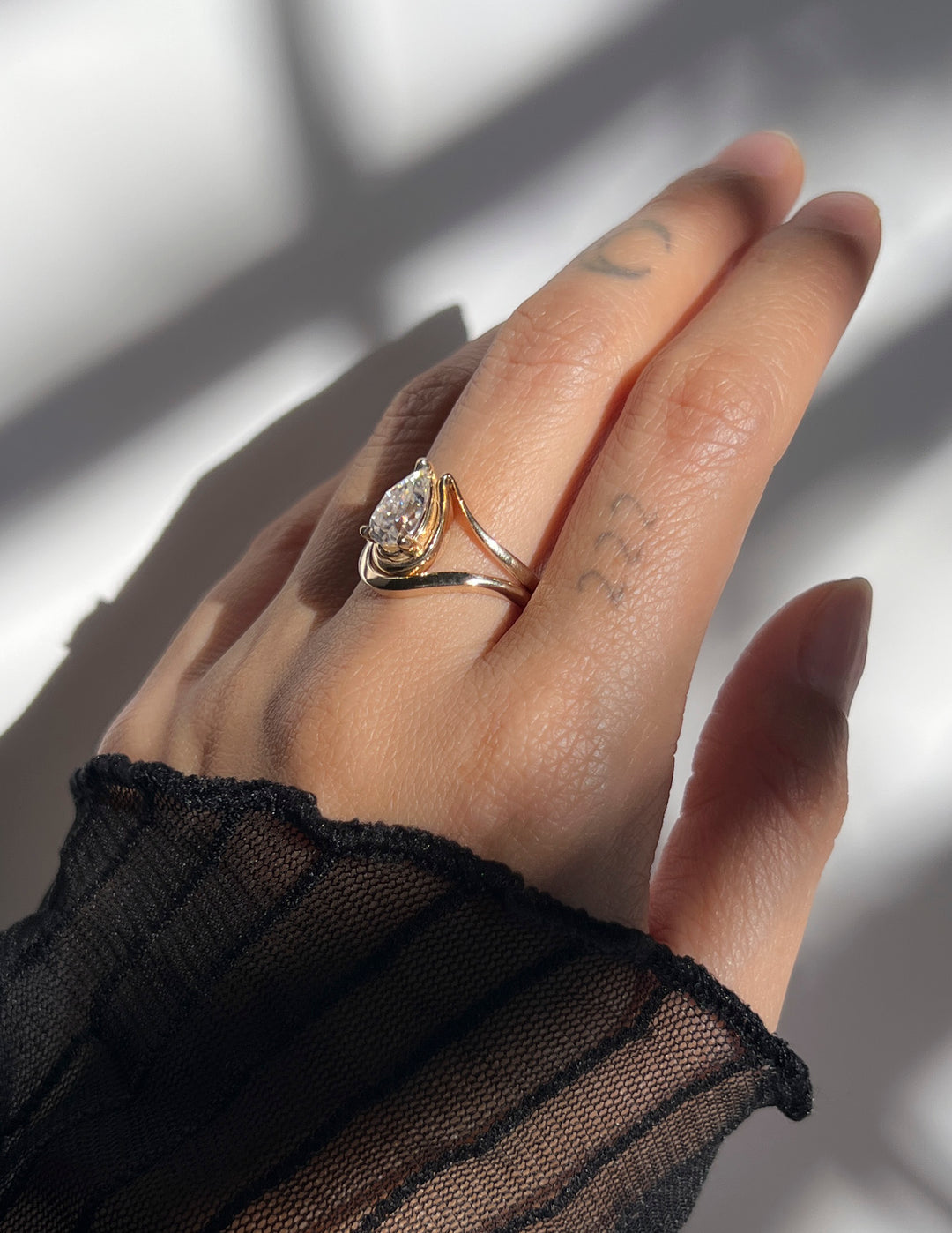 Talia Pear Ring