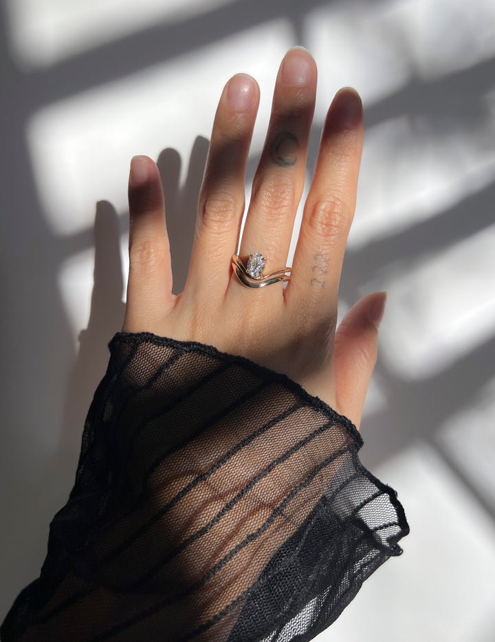 Oval Sunrise Ring