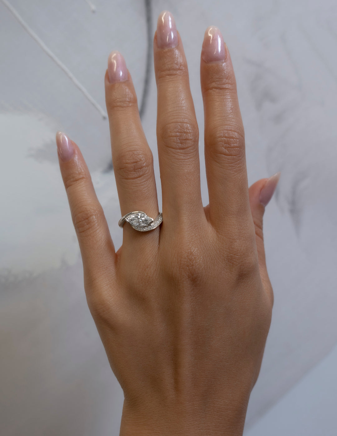 Marquise Demi Pavé Rapture Ring