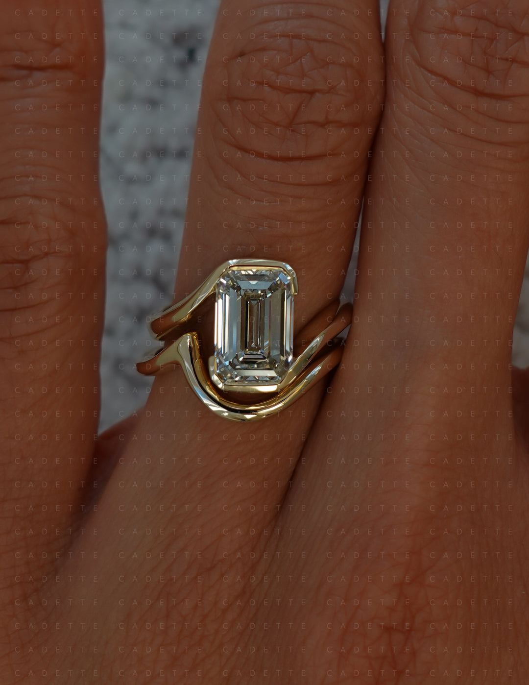 SET — Emerald Rapture Ring & Band