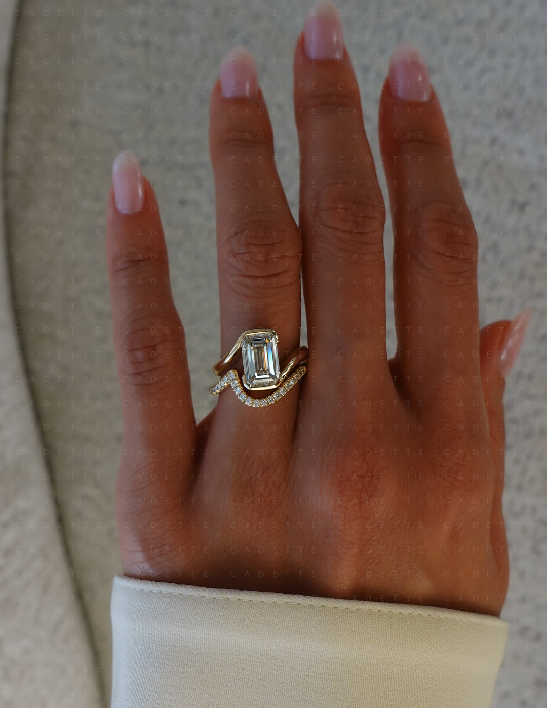 SET — Emerald Rapture Ring & Band