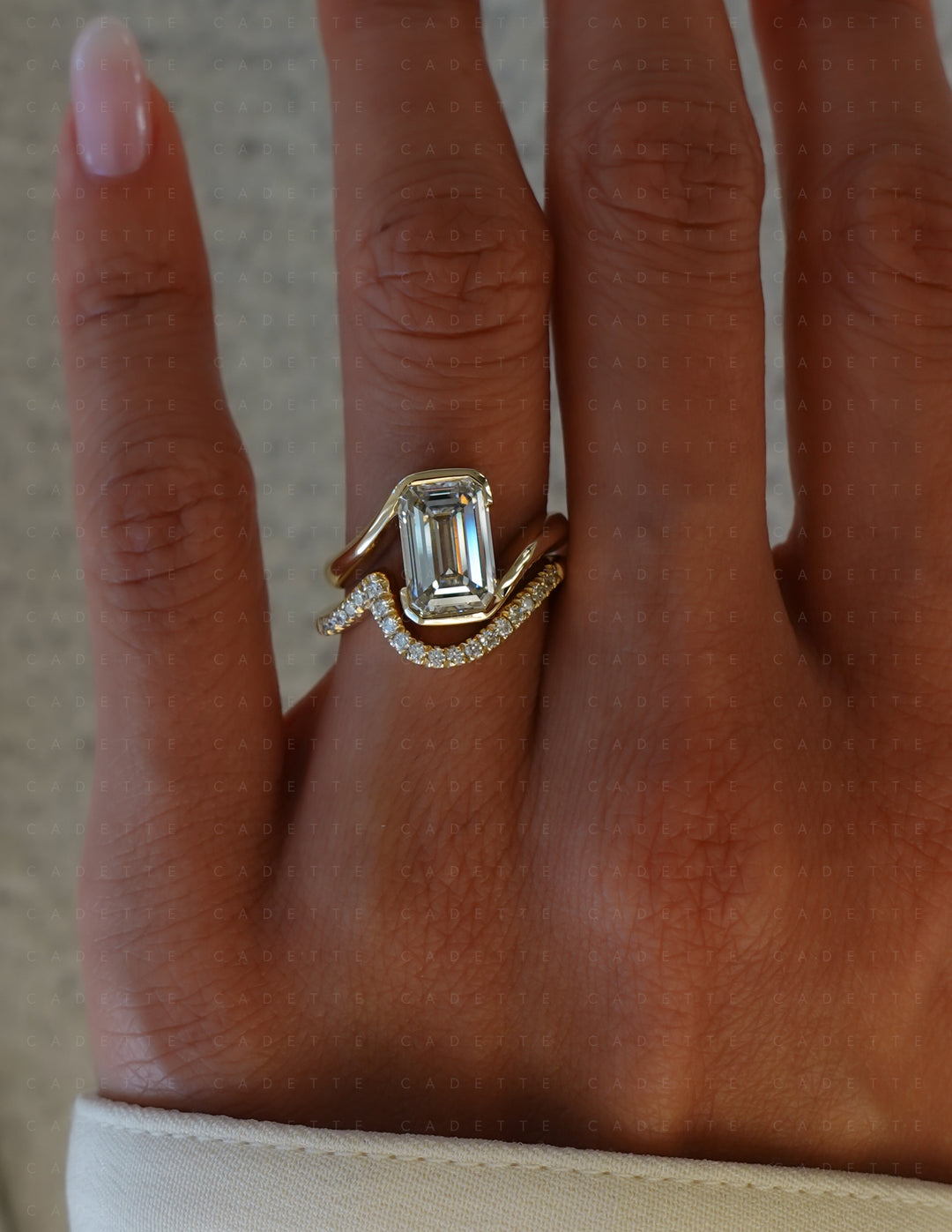 SET — Emerald Rapture Ring & Band