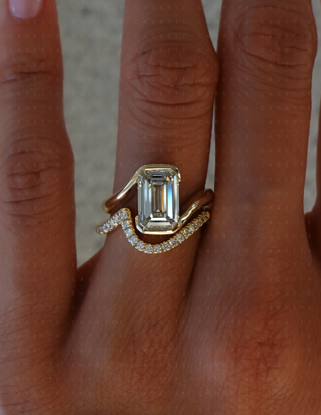 SET — Emerald Rapture Ring & Band