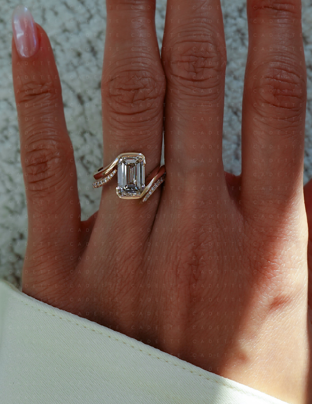 SET — Emerald Rapture Ring & Band