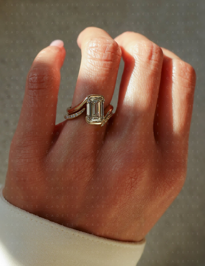 SET — Emerald Rapture Ring & Band