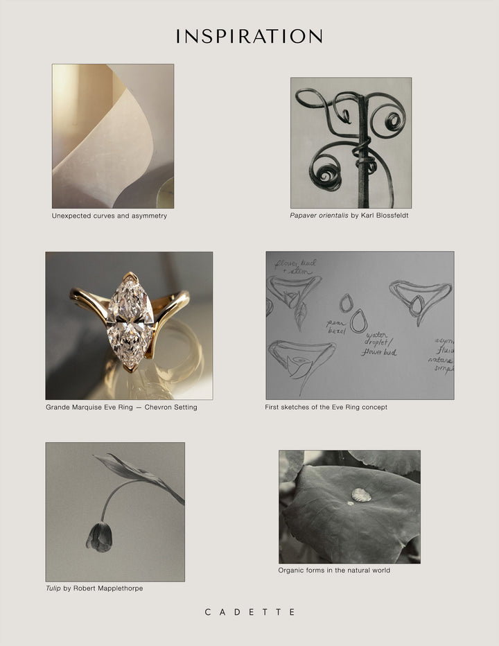 Grande Marquise Eve Ring — Chevron Setting