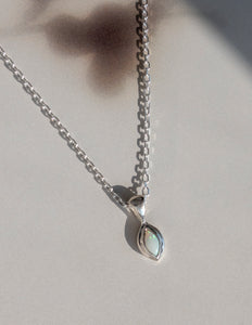 Gaia Opal Necklace in Silver
