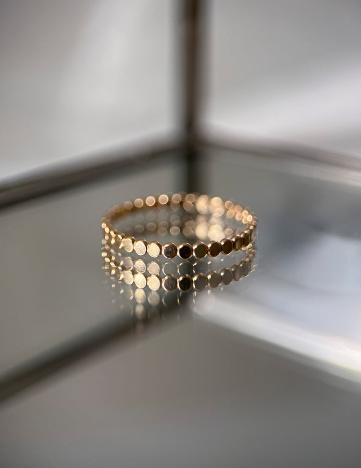 Gold Circle Stacker Ring