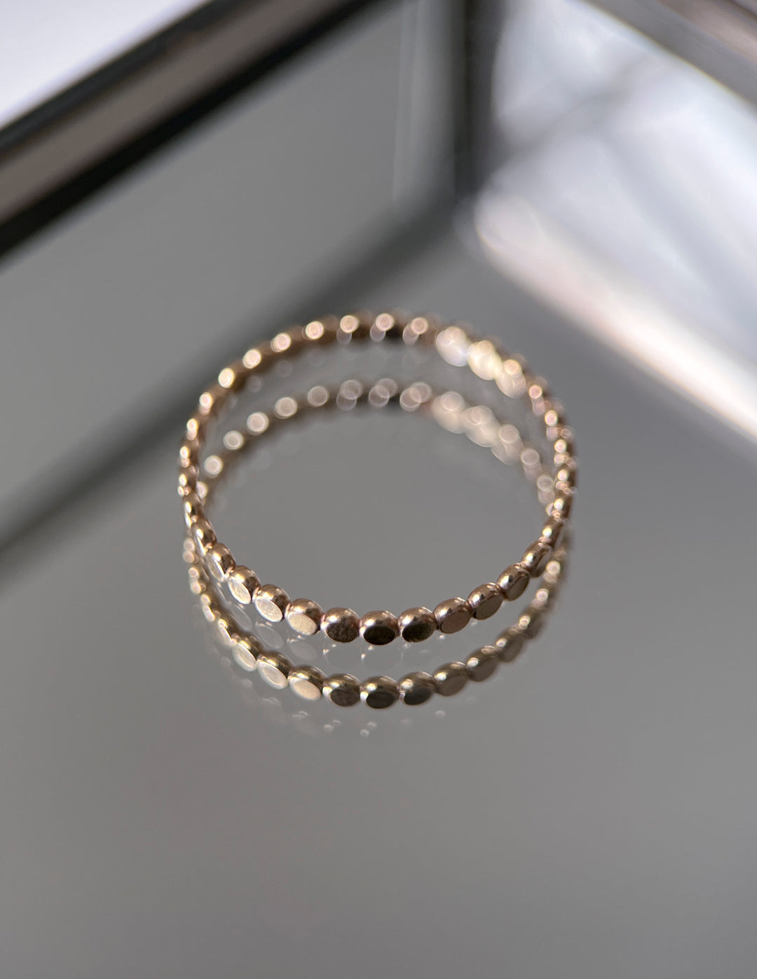 Gold Circle Stacker Ring