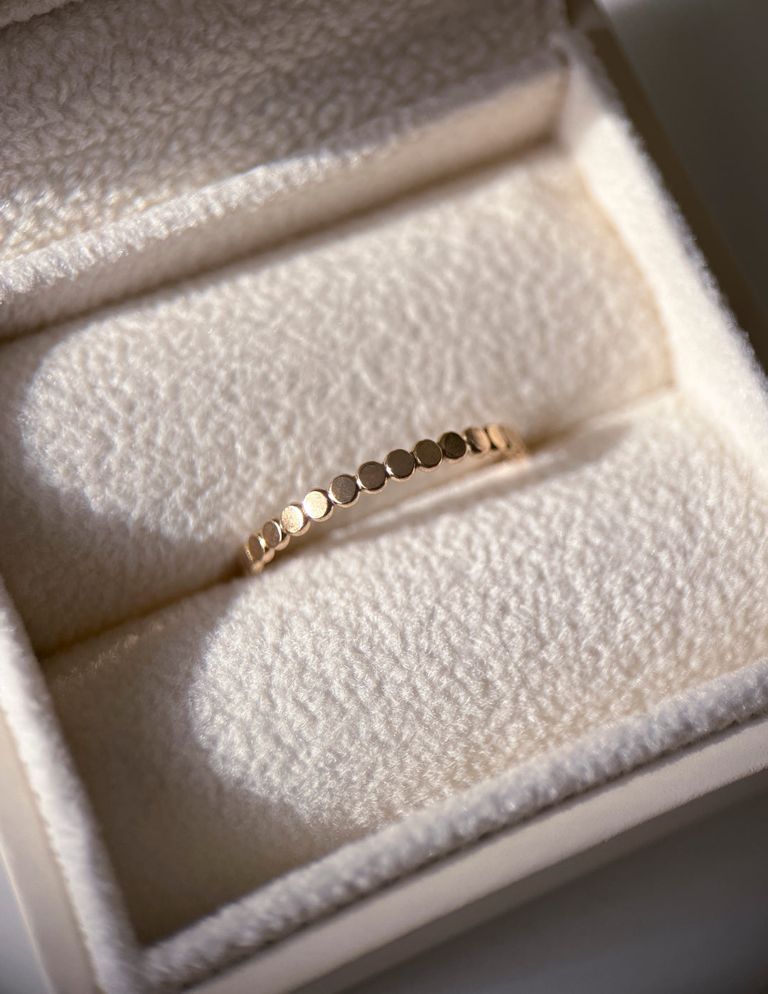 Gold Circle Stacker Ring