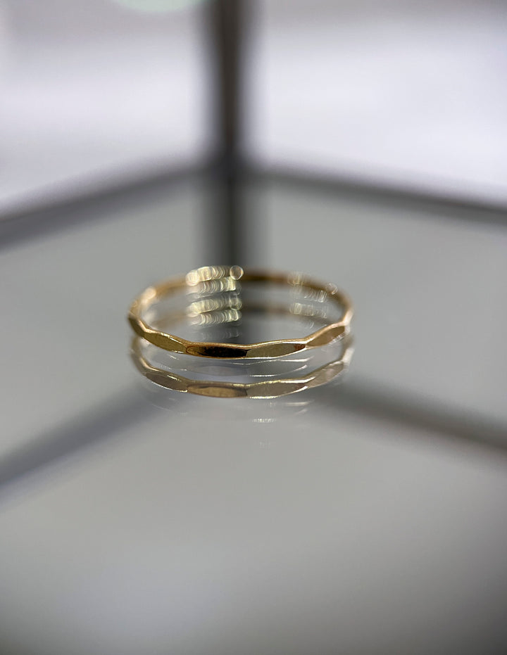 Gold Geometric Stacker Ring