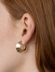 Sample - Gold Hoop Form Earrings