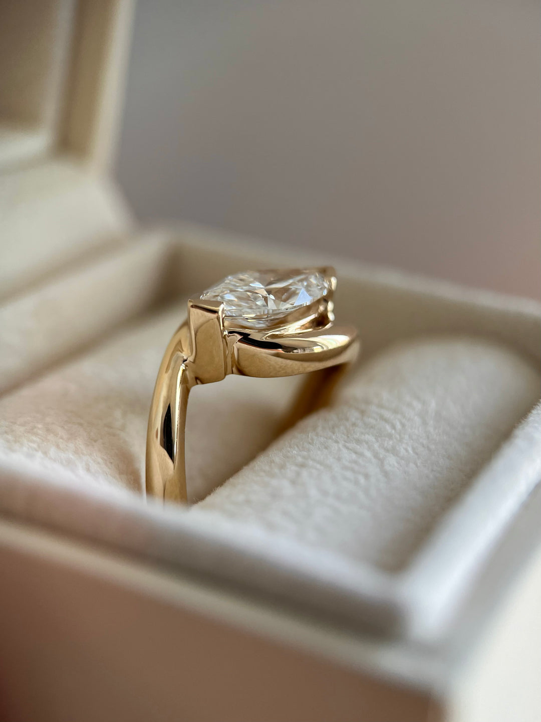 Marquise Rapture Ring — V-CLAW Setting