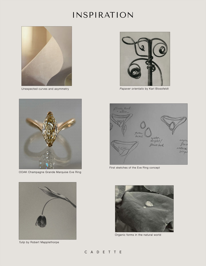 One-of-a-kind — 1.62ct CHAMPAGNE Lab Grown Diamond Grande Marquise Eve Ring