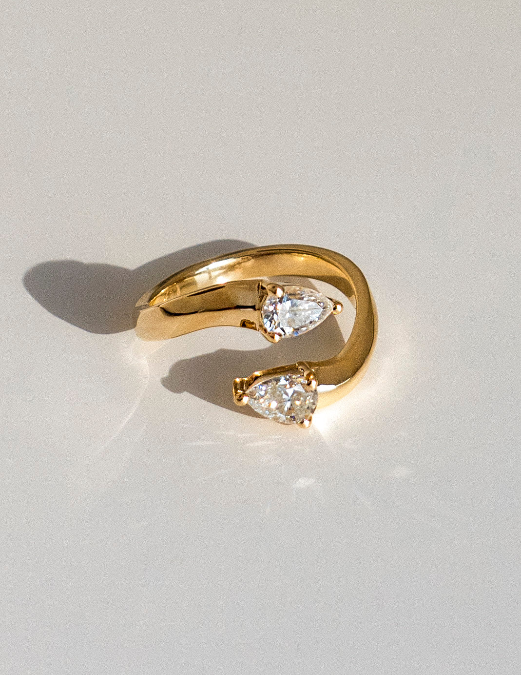 Cadette Koi Ring is a unique nature-inspired engagement ring. Unique water-inspired engagement ring. Unique japanese-inspired engagement ring.