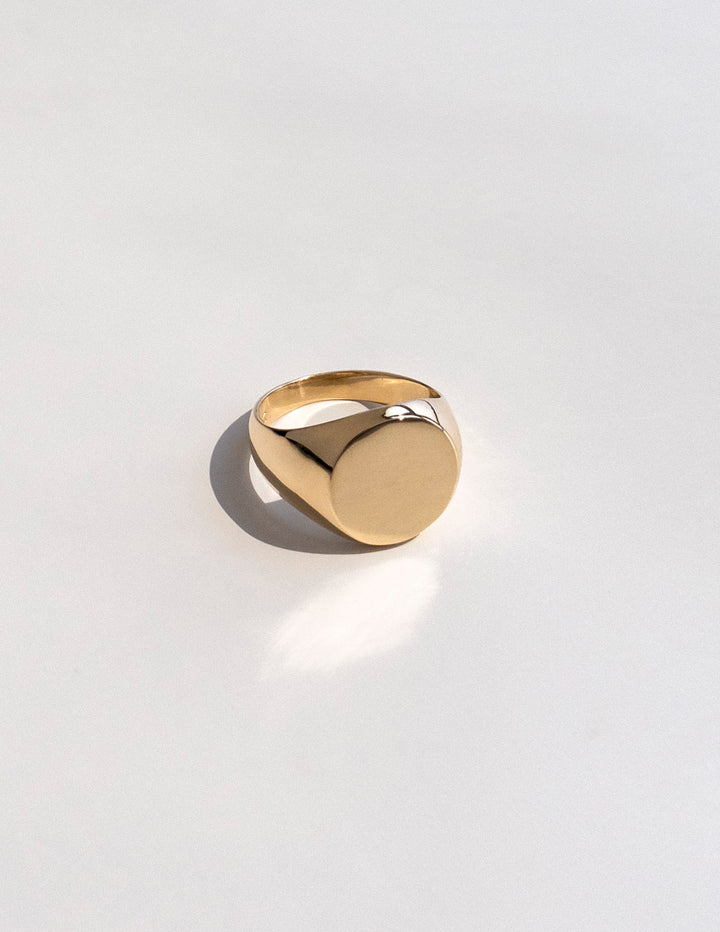 Bold Essential Signet Ring in 10k Gold