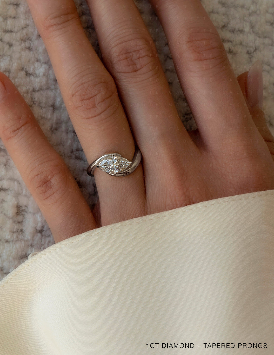Marquise Rapture Ring — TAPERED PRONG Setting