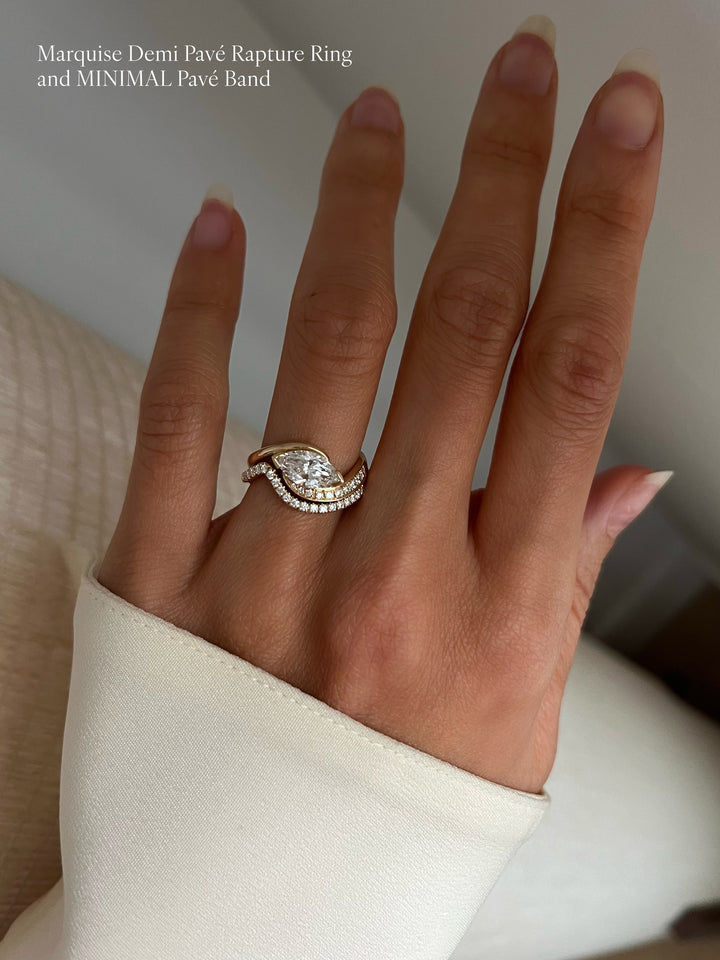 Marquise Demi Pavé Rapture Ring