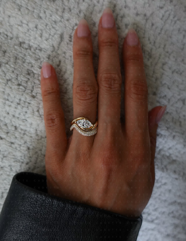 SET — MARQUISE Rapture Ring & Band