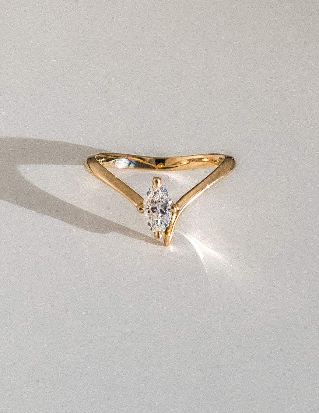Marquise Eve Ring — Claw Setting
