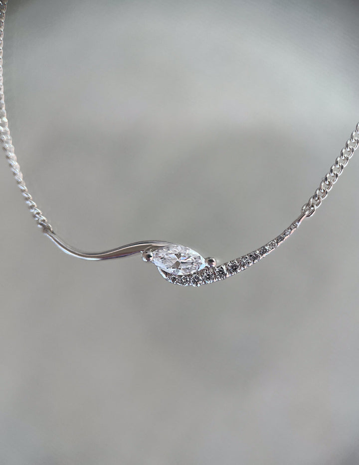 Marquise Demi Pavé Rapture Necklace