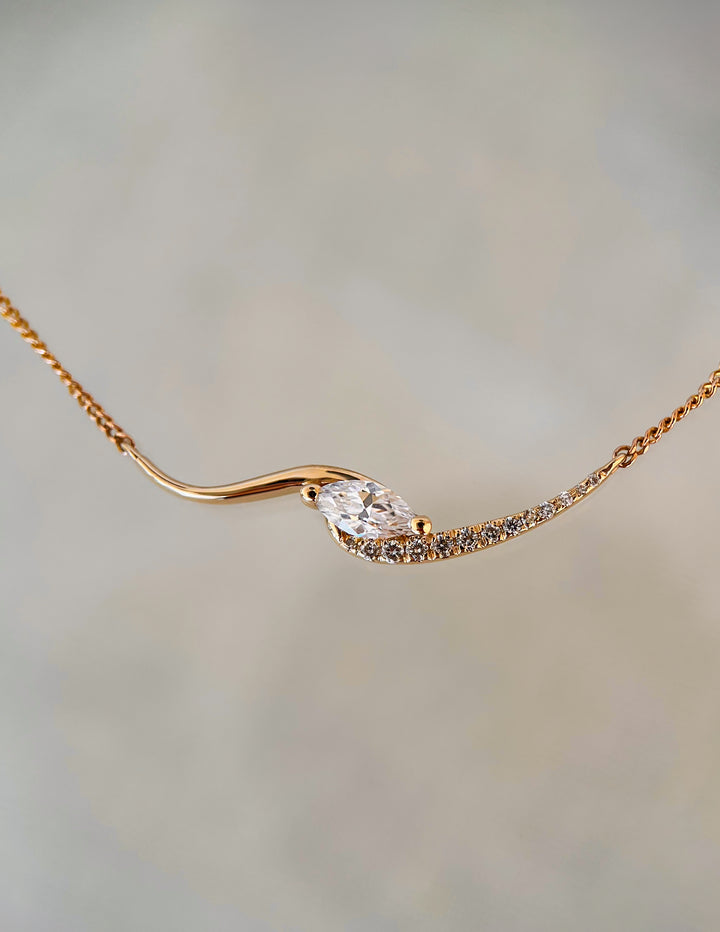 Marquise Demi Pavé Rapture Necklace