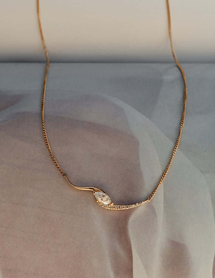 Marquise Demi Pavé Rapture Necklace