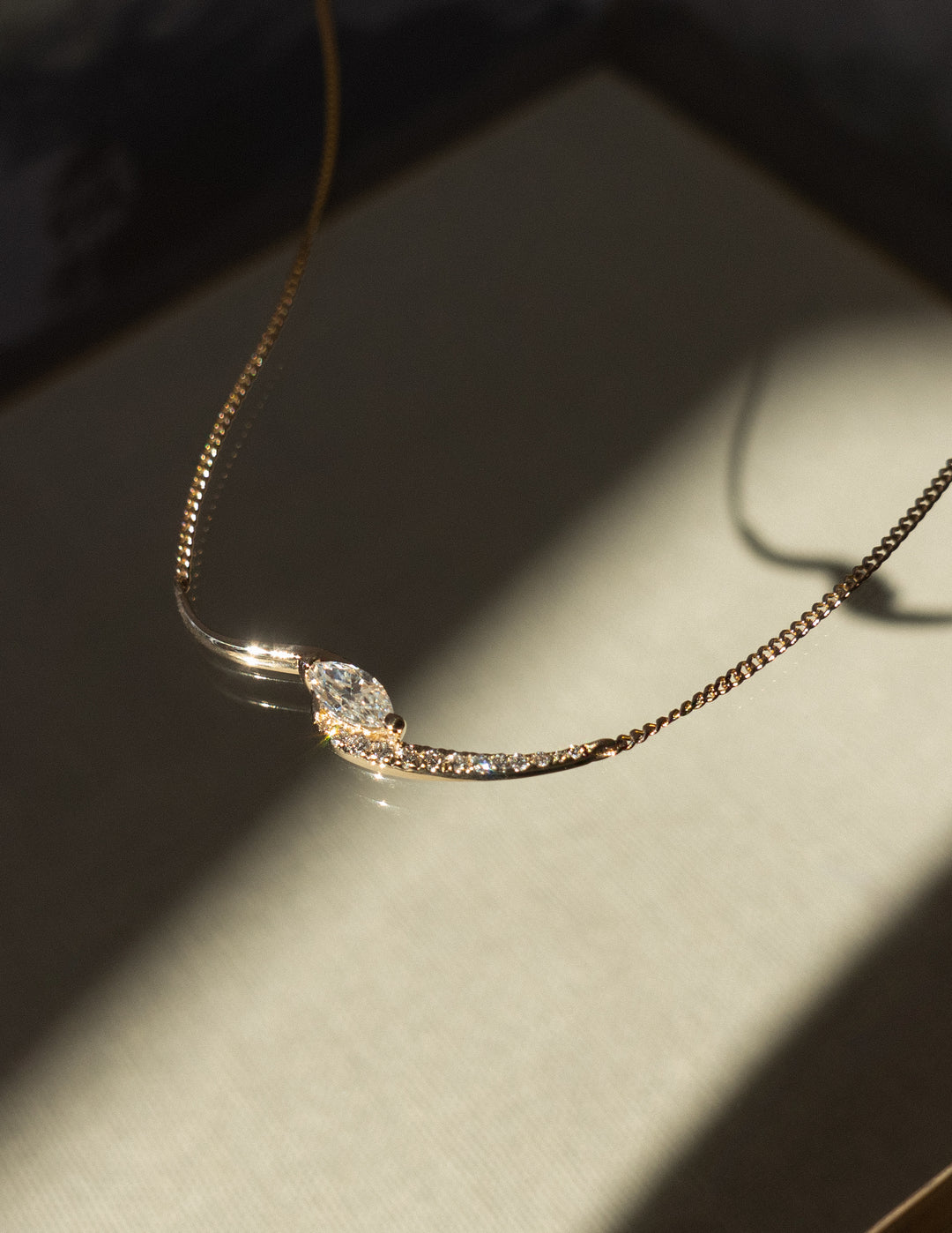 Marquise Demi Pavé Rapture Necklace