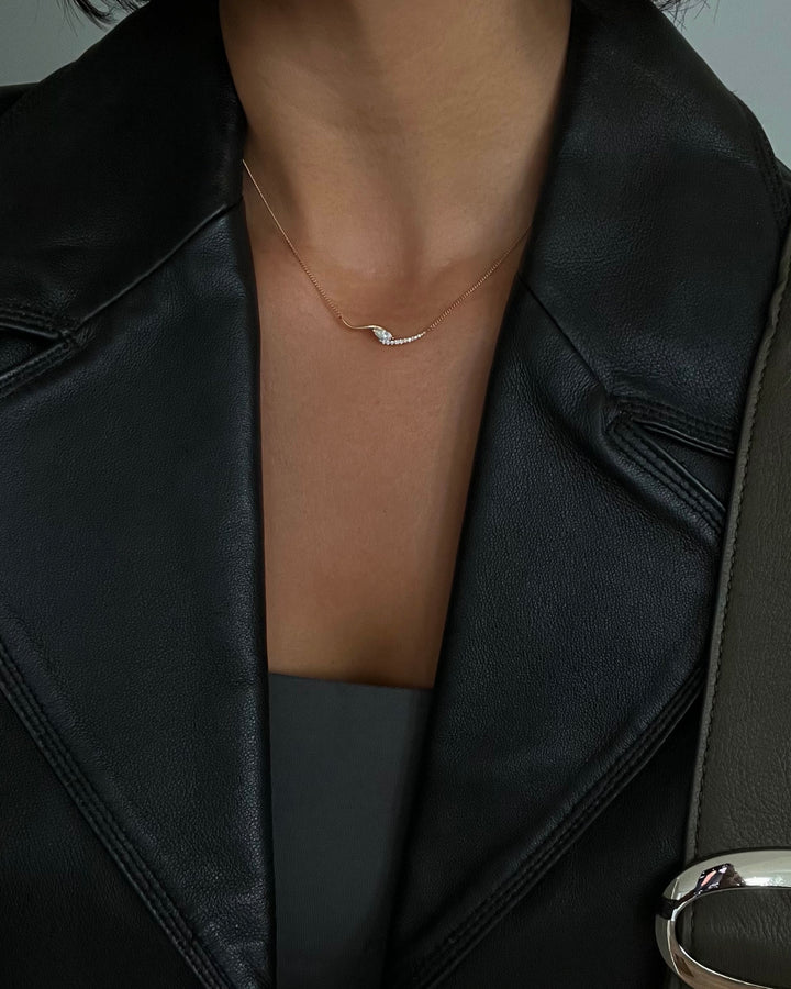 Marquise Demi Pavé Rapture Necklace